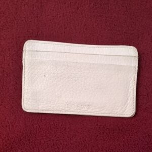 Loewe Textured White Card Holder